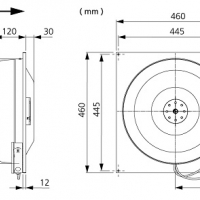 Канальный вентилятор KVFU 315 D1 EC-y1